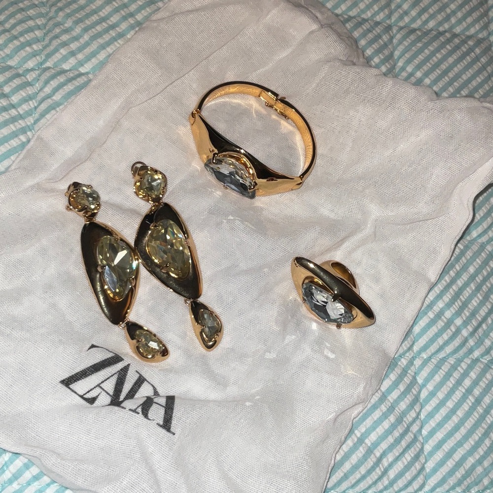 Zara Gold and Silver Jewelry Set